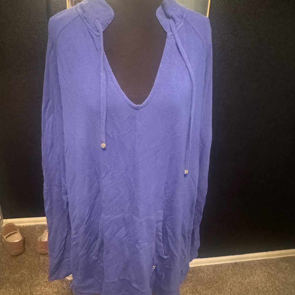 Lilly Pulitzer Blue Hoodie Sweatshirt